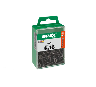 TORNILLO SPAX CP 4,0X16 NEGRO T20 TR (PQTE 25uds)