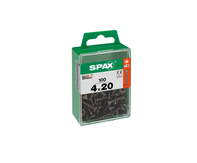TORNILLO SPAX CP 4,0X20 NEGRO T20 TR (PQTE 25uds)