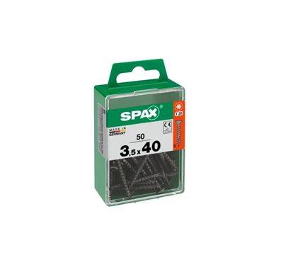 TORNILLO SPAX CP 3,5X40 NEGRO T20 TR (PQTE 50uds)