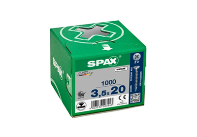 TORNILLO SPAX CP WIROX Z2 TR 3,5X20 CAJA (1000UDS)