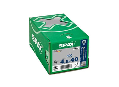 TORNILLO SPAX CP WIROX Z2 TR 4,5X40 CAJA (500UDS)