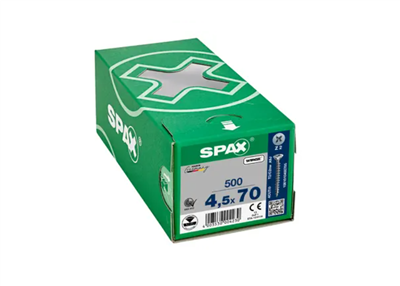 TORNILLO SPAX CP WIROX Z2 TR 4,5X70 CAJA (500UDS)