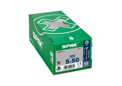 TORNILLO SPAX CP WIROX Z2 TR 5,0X50 CAJA (500UDS)