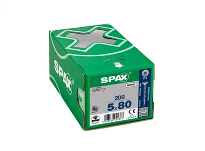 TORNILLO SPAX CP WIROX Z2 TR 5,0X80 CAJA (200UDS)