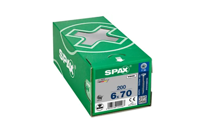 TORNILLO SPAX CP WIROX T30 PR 6,0X70 CAJA (200UDS)