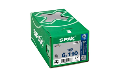 TORNILLO SPAX CP WIROX T30 PR 6,0X110 CAJA (100UDS