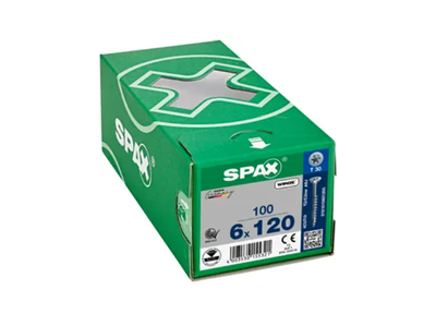 TORNILLO SPAX CP WIROX T30 PR 6,0X120 CAJA (100UDS