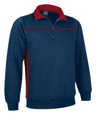 SUDADERA MEDIA CREMALL. THUNDER MARINO/ROJO T-L