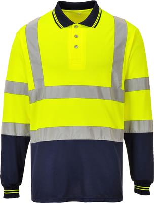 POLO A.V. M/LARGA S279 AMARIL./AZ. MARINO T-L PORT