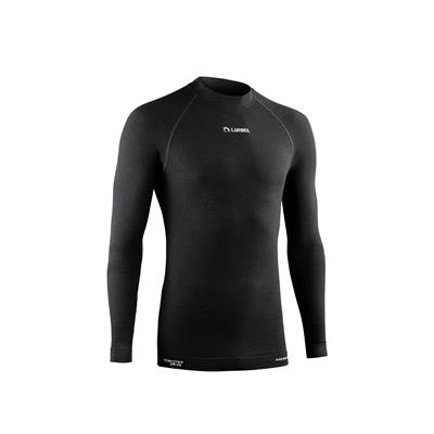 CAMISETA TERMICA MERINO M/LARGA NEGRA T-L LURBEL