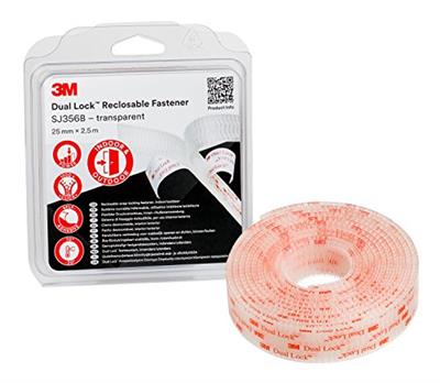 3M DUAL LOCK SJ3560 25MMX2,5M TRANSP. (7100123340)