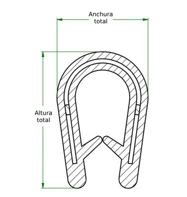 PROTECTOR BORDES PVC 12,5X(1,5-3) 20M (34009507001