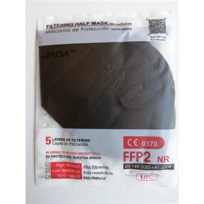 MASCARILLA DESECHABLE FFP2 NEGRA (JIADA)