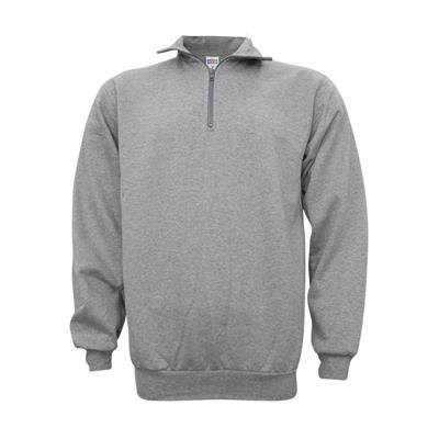 SUDADERA MEDIA CREMALL. ZIPPER GRIS VIGORE T-L