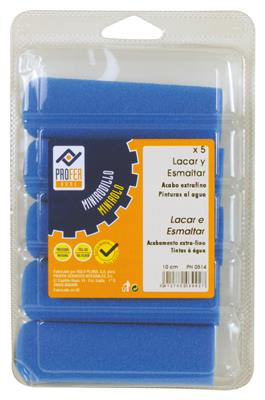 RECAMBIO MINIROD ESPUMA AZUL 10CM (PQTE 5UD)PH0514