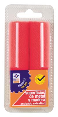 RECAMBIO MINIROD ESPUMA ROJA 11CM (PQTE 2UD)PH0730
