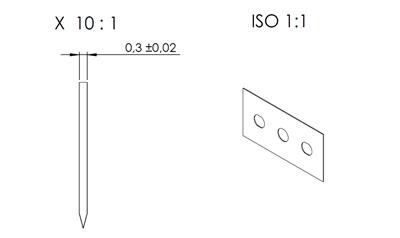 HOJA INDUSTRIAL INOX MARTOR 13730 (10UDS) 13730.60