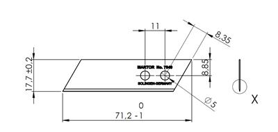 HOJA MARTOR STYROPOR 7940 (10UDS)(7940.60)