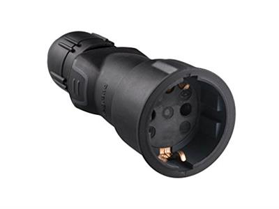 BASE ENCHUFE AEREA SCHUKO GOMA 230V 16A (050341)
