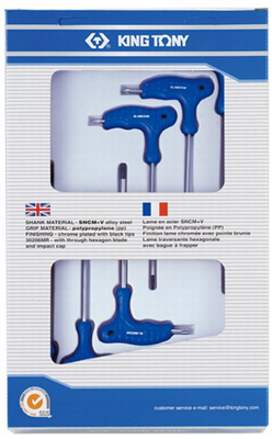 JUEGO LLAVES TORX C/MANGO T-10/ T-40