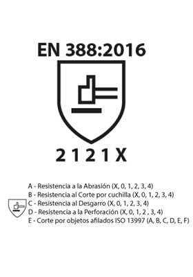GUANTE 3L CABRA ECOARC DORSO ALGODON T-7