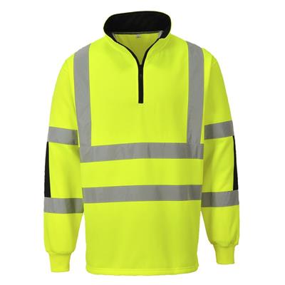 SUDADERA PORTWEST B308 AMARILLA/NEGRO