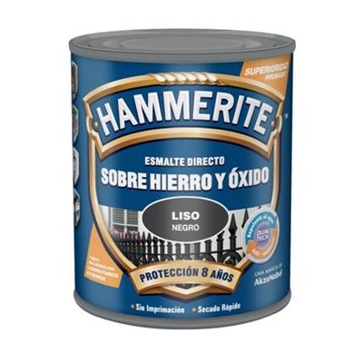 ESMALTE HAMMERITE 0,750L NEGRO BRILLANTE