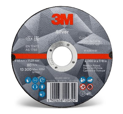 3M DISCO SILVER Ø125X2,5MM (51801)