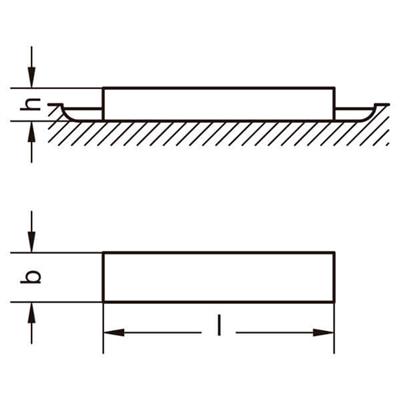 CHAVETA 6885B 12X8X36 (51B-12-8-36)