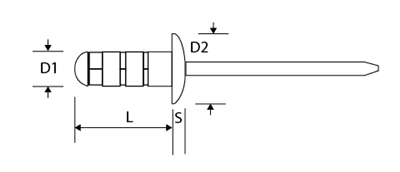 REMACHE ESTRUCTURAL ACERO 6X17 (51006017)