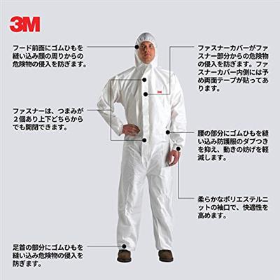 3M BUZO DESECHABLE P4520 T-M