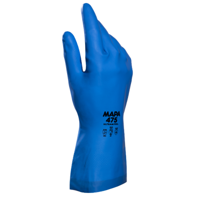 GUANTE MAPA ULTRAFOOD 475 NITRILO AZUL T-7