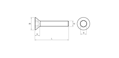 TORNILLO DIN7991 10.9 20X40 ZINC. 