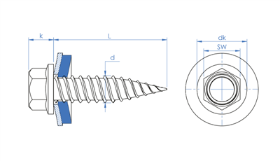 TORNILLO AUTORR. 6X 25 + ARAND. P16 (TACB166025)