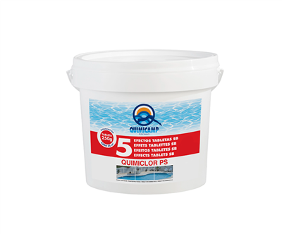 CLORO 5 EFECTOS 5KG TABL. 250G. QUIMICLOR (201805)
