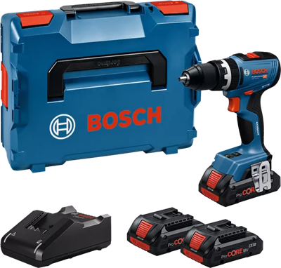 BOSCH TALADRO PERC. GSB 18V-65+ 3 BAT 4.0AH