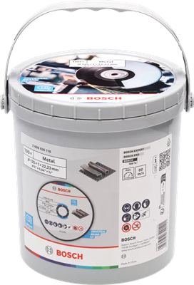 BOSCH CUBO 100 DISCOS CORTE 125x1 MM