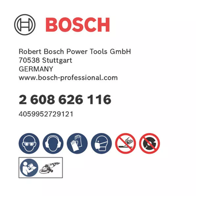 BOSCH CUBO 100 DISCOS CORTE 125x1 MM+AMOLADORA 