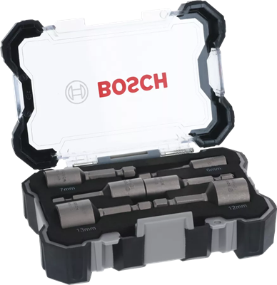 BOSCH SET 6 VASOS 1/4" LONG.50MM