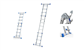 ESCALERA ZARGES WERNER TELESCOPICA 4+4 PELD. 48974