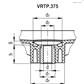 EG VOLANTE TECNOPOLIMERO Ø160 VRTP.160-A14 78711-R