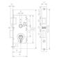 CERRAJA MCM EMBUTIR 2501 A-0-60A311 60MM