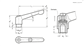 EG EMPUÑADURA GRAD. HEMBRA GN 300.1-92-M12-SW