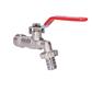 GRIFO ESFERA C/CODO PARA MANGUERA 1/2" 3/4" (01630