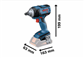 BOSCH LLAVE IMP. GDS 18V-300 S/BAT. 0.601.9D8.200