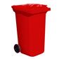CONTENEDOR PLASTICO 120L ROJO (04005)