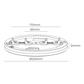 DOWNLIGHT LED 20W AJUSTABLE Ø22,5CM BLANCO (31509)