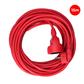 PROLONGADOR CABLE ELECT. 15M 3X1,5MM ROJO (23601)