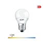 BOMBILLA ESFERICA LED E27 5W LUZ CALIDA (98321)