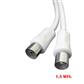 PROLONGACION TV-VIDEO 9,5MM 1,5M  BLANCA (51100)